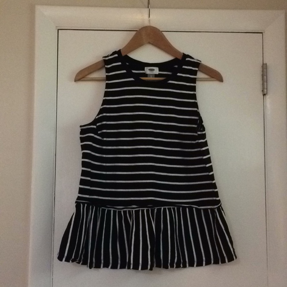 Striped peplum top from old navy